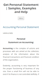 Mobile Screenshot of getpersonalstatement.com