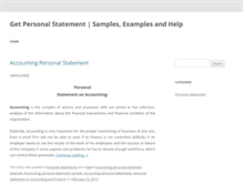 Tablet Screenshot of getpersonalstatement.com